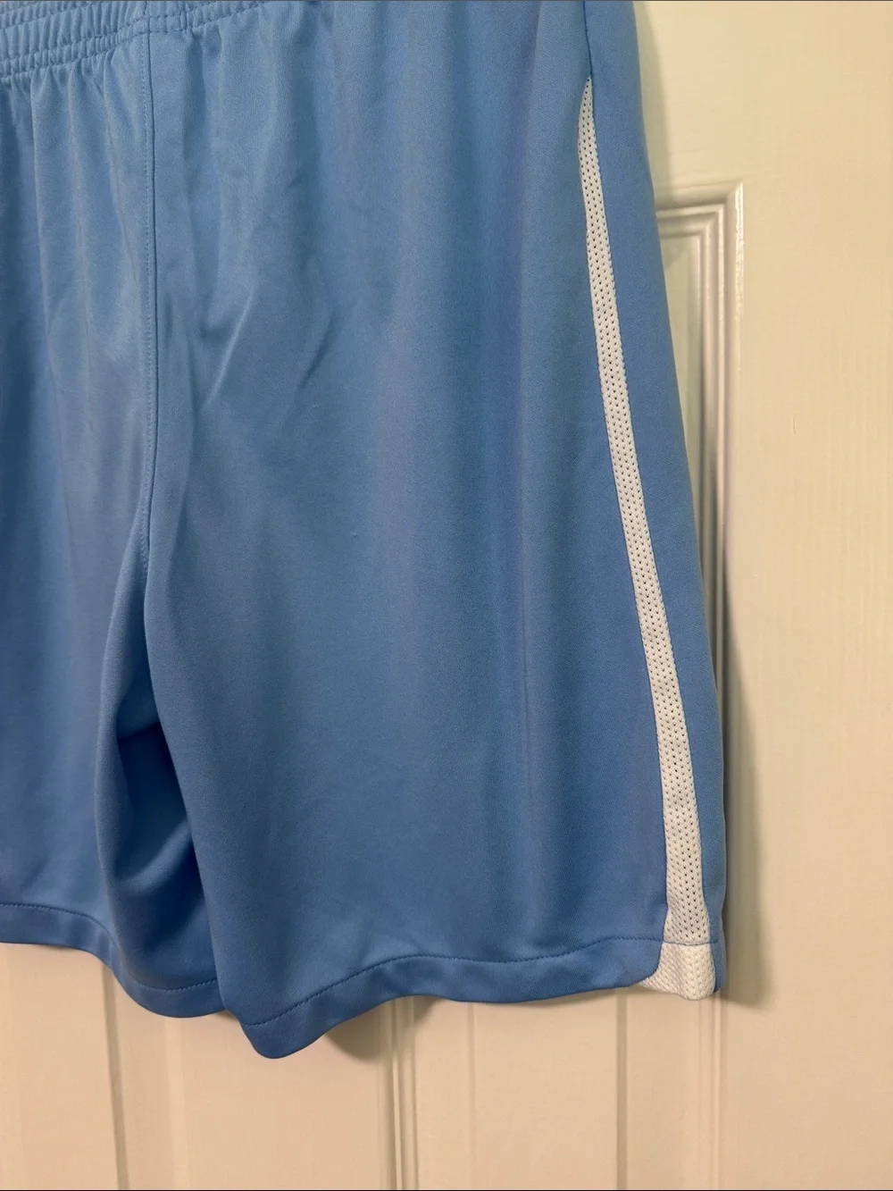 Nike Boys Royals Sky Blue Athletic Shorts with White Swoosh